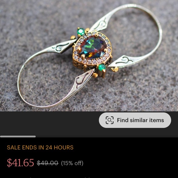 COPY - Reversible Ring-Two in a One Ring 925 Sterling Silver Band. - Picture 7 of 7